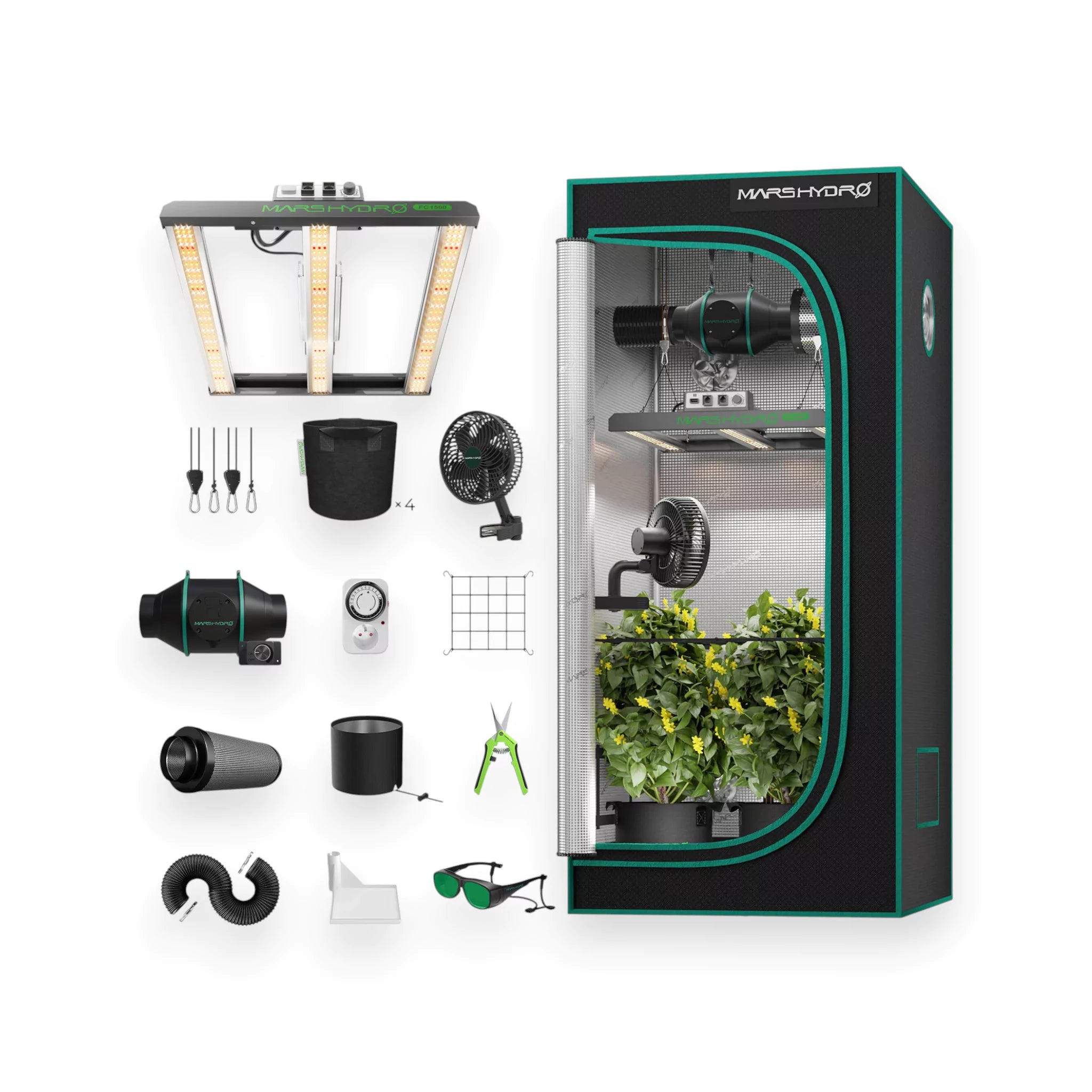 Mars Hydro Growbox-Set FC-1500 EVO