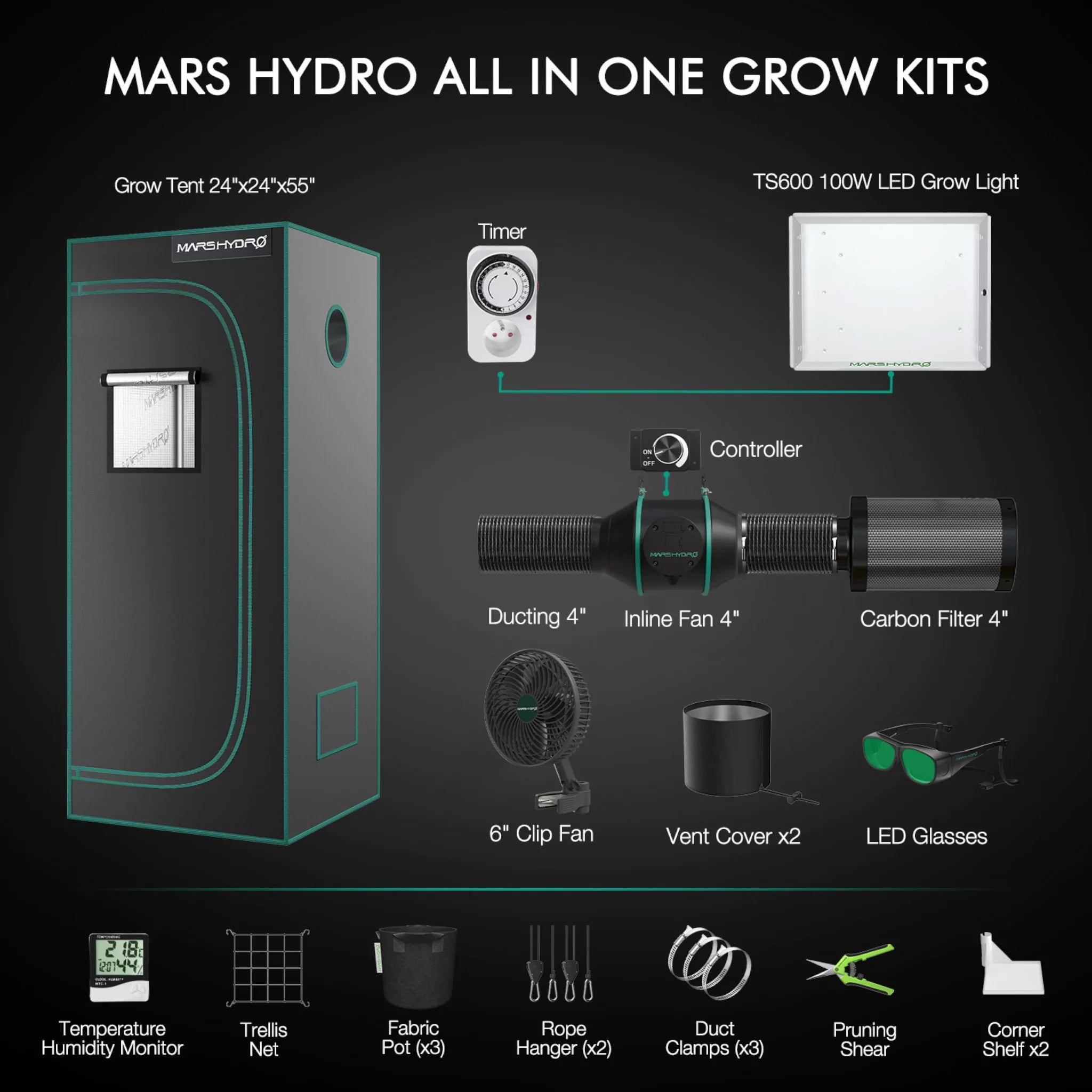 Mars Hydro Growbox-Set TS-600