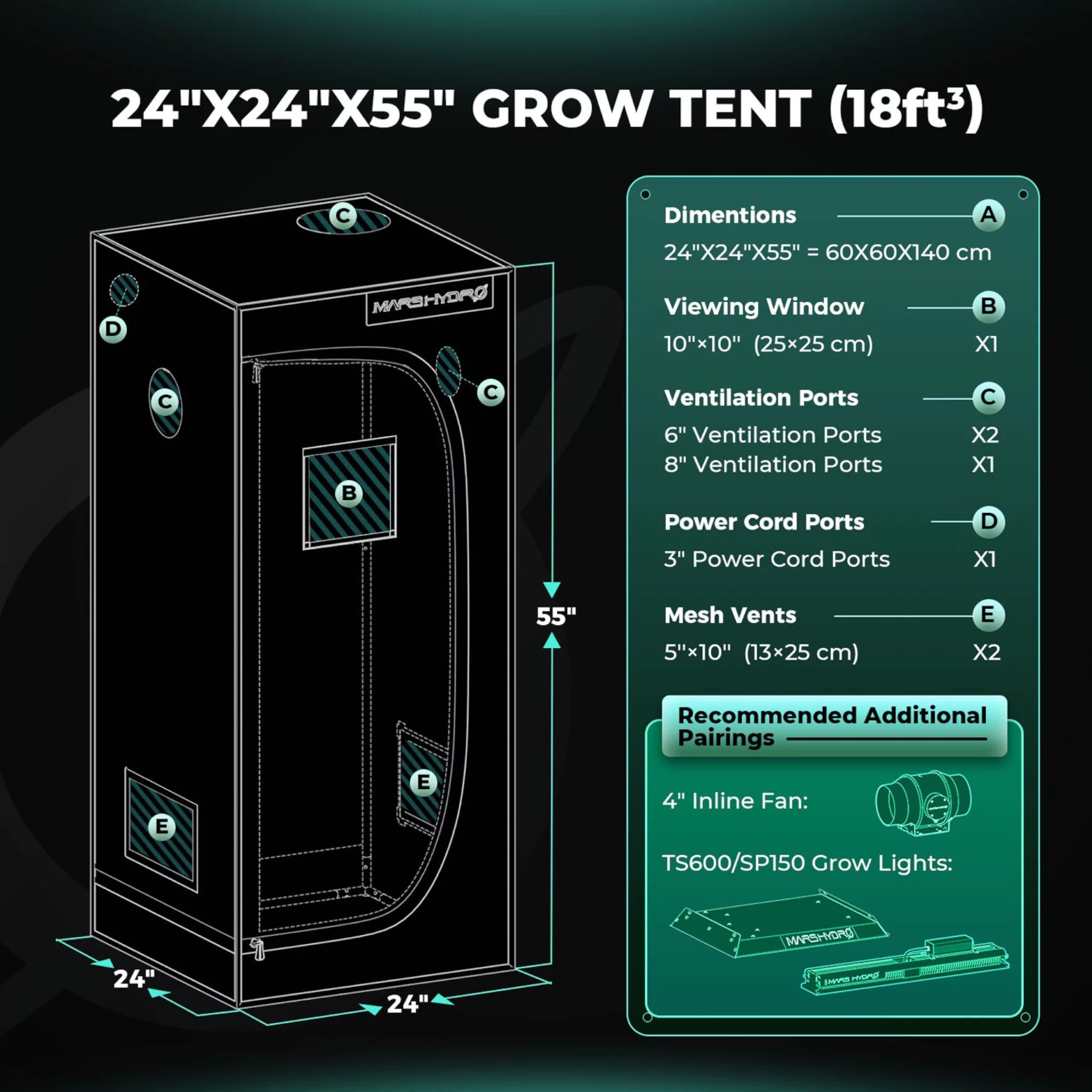Mars Hydro Growbox-Set TS-600