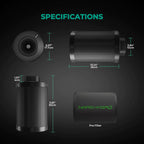 Mars Hydro Aktivkohlefilter 100mm